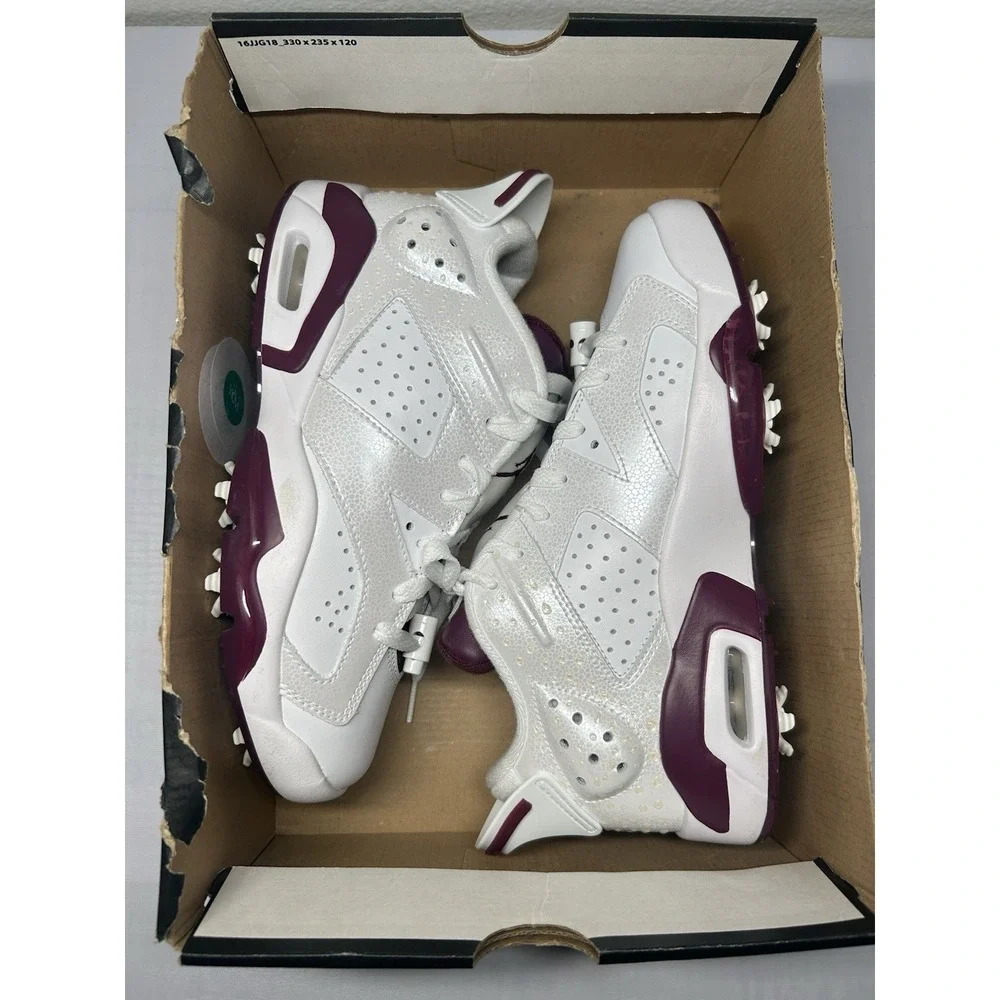 Nike Air Jordan 6 Retro Golf NRG Low Bordeaux - Size 7 - DV6796 116 - New/No Lid